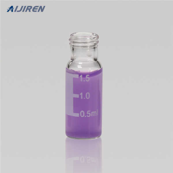 Graphic Customization glass 2ml 9mm Screw thread vials with screw caps for wholesales